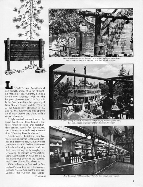 Welcome to Bear CountryVacationland, Fall-Winter 1972