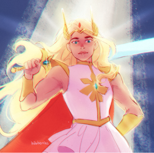 hawberries:saw someone on tw8tter complaining that she-ra’s new design is “too” “masculine” because her shoulders are broad and it was so stupid it literally cured my 2-month art fatigue