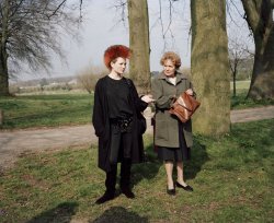 flashofgod: Martin Parr, Punk with her Mother, 1988.