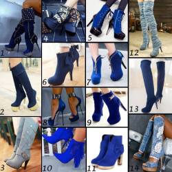 ideservenewshoesblog:  Blue Tassels Side Zipper Ankle Boots by Shoespie