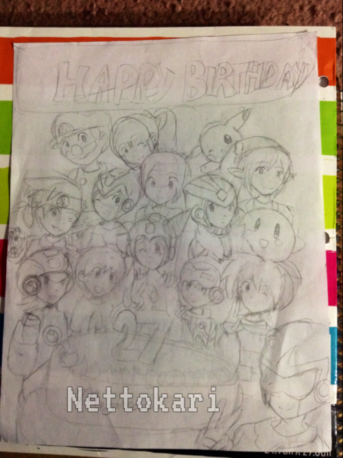 Work In Progress! Happy Late Birthday Megaman, Sorry If Its Late Hhh Schools Really Pressuring.