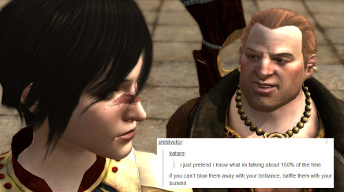 bubonickitten:Dragon Age II + text posts — Varric TethrasVarric &amp; Hawke’s friend