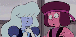 ikknowplaces:  cartoon meme: [1/5] romantic relationships ♡ ruby and sapphireyou