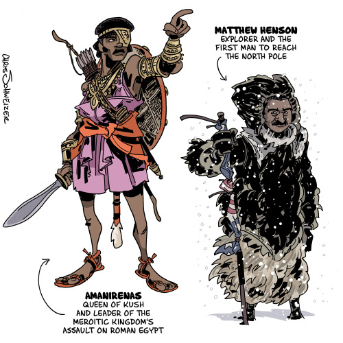 schweizercomics: Black History Month! My favorite parts of history (as might be obvious from my choi