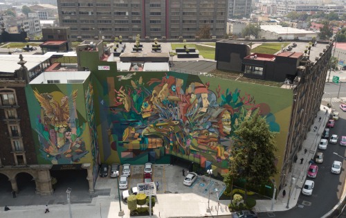 México: Cultura y sociedad que renace (Tríptico)Estas imágenes que son de mi más reciente mural que 