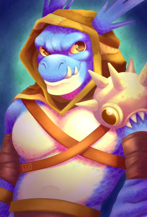 pygmyguy: I wanted to make a fanart of some DOTA2 character, they mentioned me to Slark. I wanted t