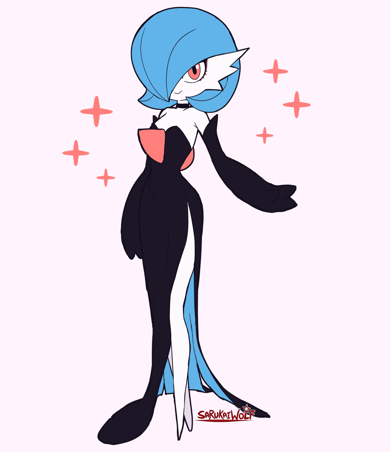 Gala Gardevoir + Shiny Sort of a combination of both her normal form and Mega form together! Twitter / DeviantArt / Pixiv /...