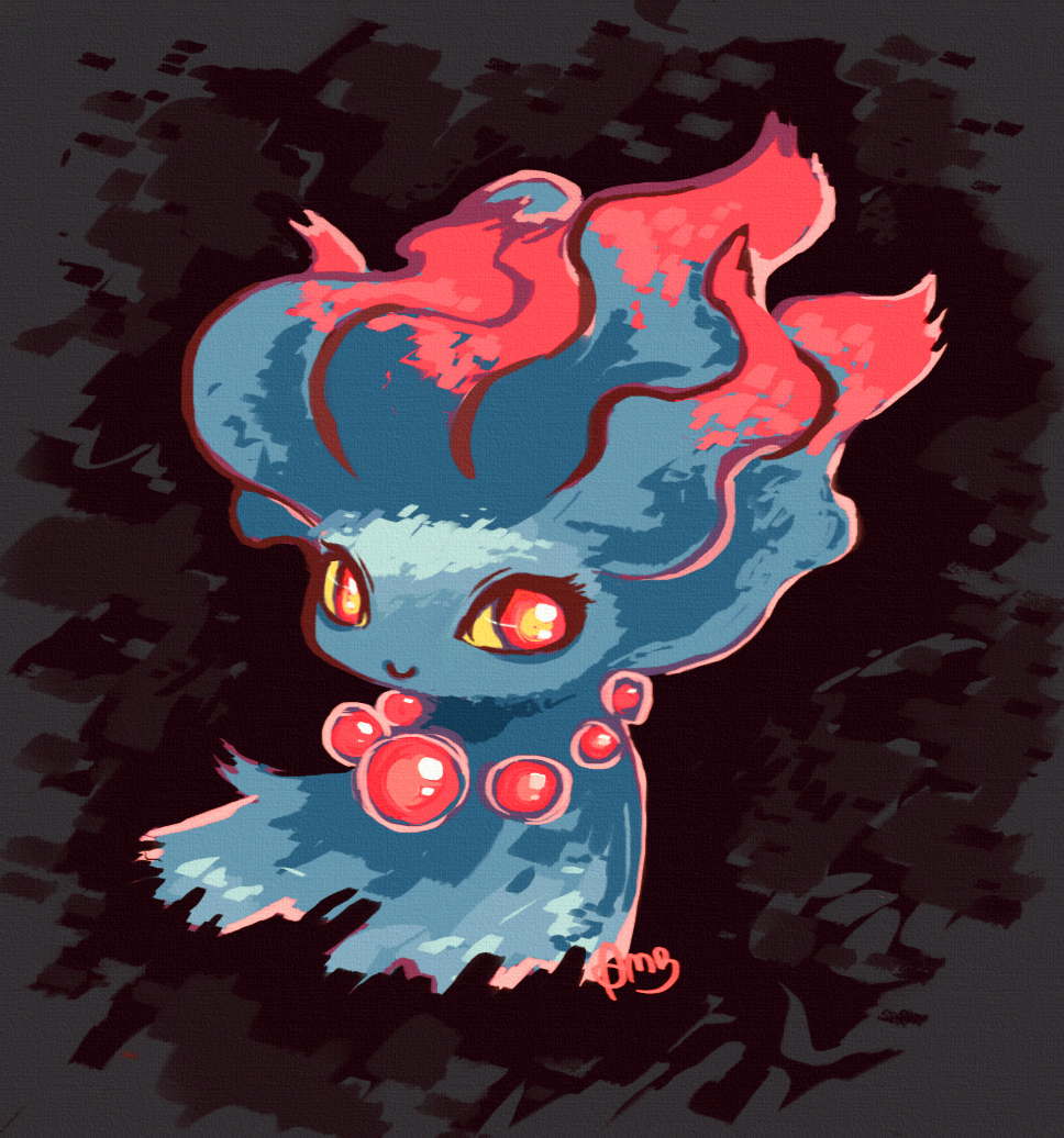 little-amb:  Trying something a little different!Spoopy (cute) ghost for Halloween! 