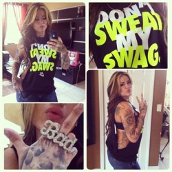 tatubaby:  Dont sweat my swag. #Nike #Clownin