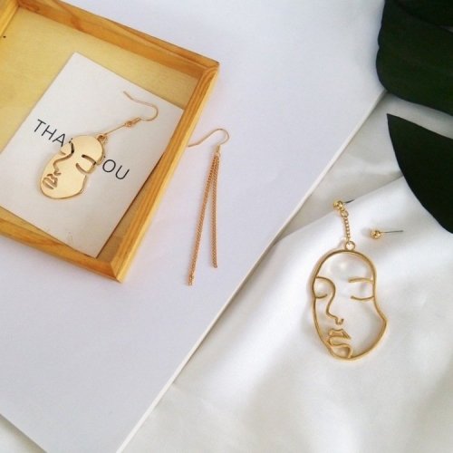 ihellofebruary: Fashion Exaggerated Abstract Human Face EarringsCheck out HERE20% OFF coupon code： t