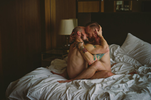 bythewa-y:         John and Kristopher – Couples Boudoir Session is Smoking Hot      