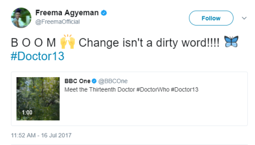 regenerationofthedoctor: Previous Doctor Who companions’ reactions to the 13th Doctor ann