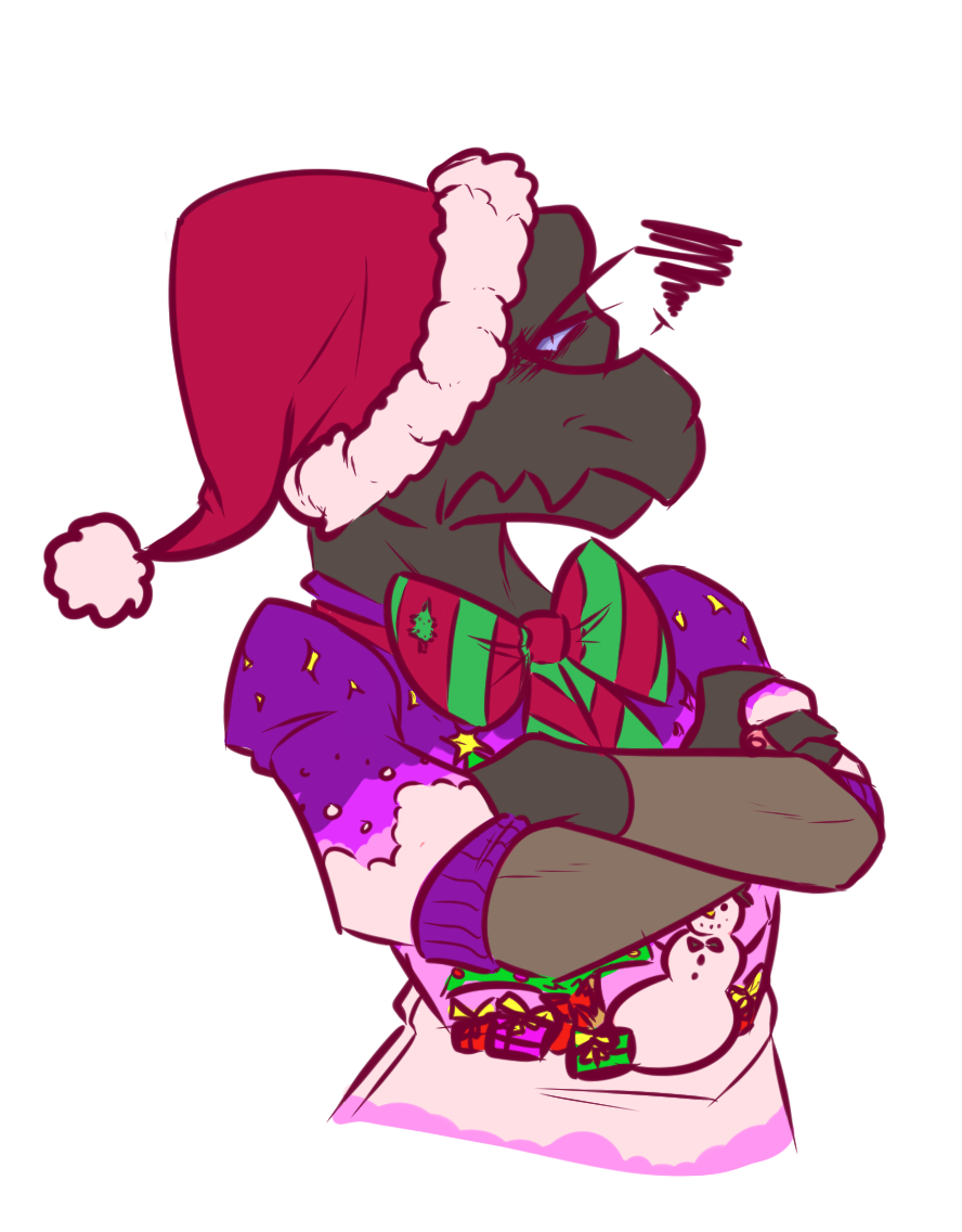 dragons-and-art:  it’s a lovely day for Christmas doodles and terrible fashion