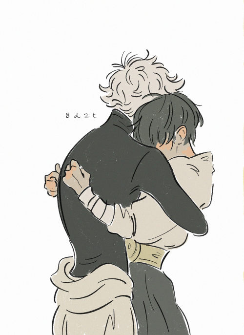  i think they should hug each other very tight 