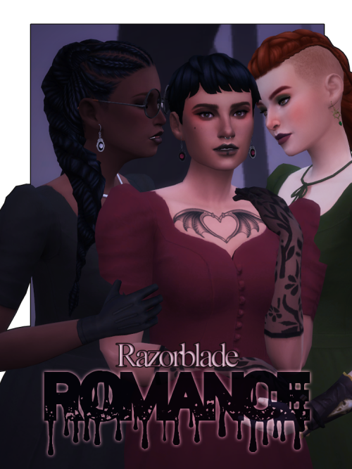 myfawnwysimblr:Razorblade Romance - An itty bitty gothic-y Valentine’s Collectionall bgcteen-elder, 