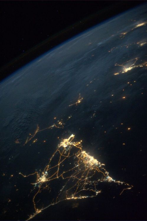 the-star-stuff:  Our Home, Planet Earth. Captured by Karen Nyberg, an astronaut aboard in the International Space Station