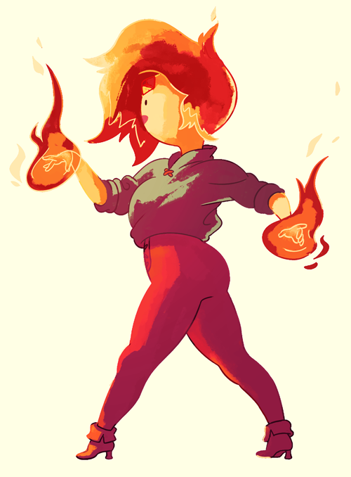jonesypop:  Lauren Zuke colored my Flame Princess!!! AAAHHHH what a kind and benevolent