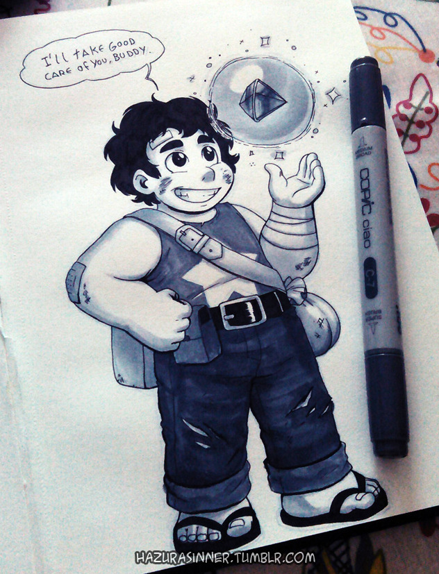 hazurasinner:  Hello everyone! I’m back from my vacation and I bring drawings this