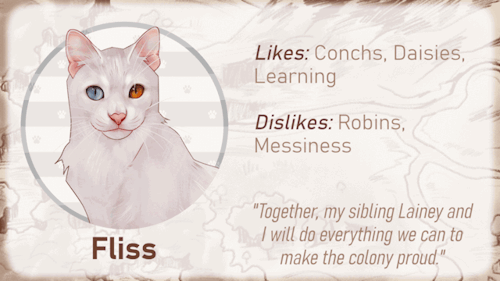 Meet Fliss! This empathetic cat can&rsquo;t wait to learn all there is to know about the Wildwood. 