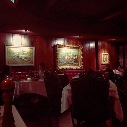 Steakhouse artwork
(Send off dinner for the girl) (at Taylor’s Prime Steaks)