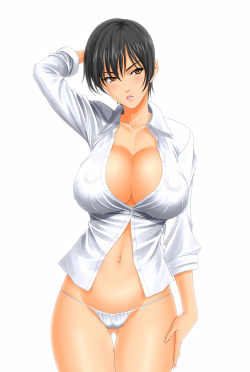 ecchipantsu:  ワイシャツお姉さま (Dress Shirt Onee-sama) by Muryuuin Tayun  