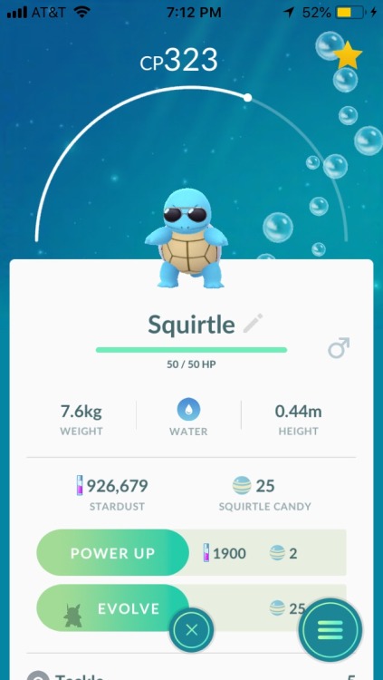 Got a sunglasses squirtle! Sadly I didn’t get any shinies because I had a bit of a low blood sugar t