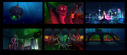 THE PENGUINS OF MADAGASCAR (2014) Photoshop Dreamworks Animation Color/lighting keys.