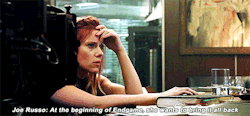dailymarvel:  Black Widow: Whatever it takesScarlett Johansson: I actually think that in some weird, and it is a very emotional thing, but some weird twisted-up fateful way, this character who, you know, has searched her whole life for a purpose, actually