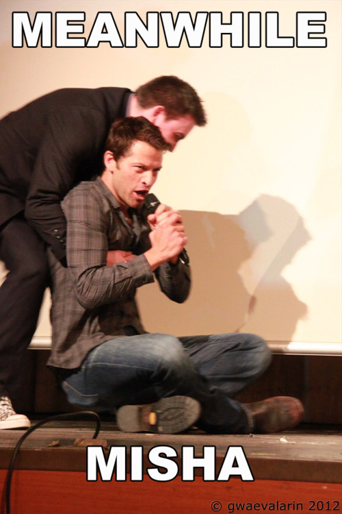 trenchcoats-pie-and-lucifer:  Meanwhile Misha [30/?]