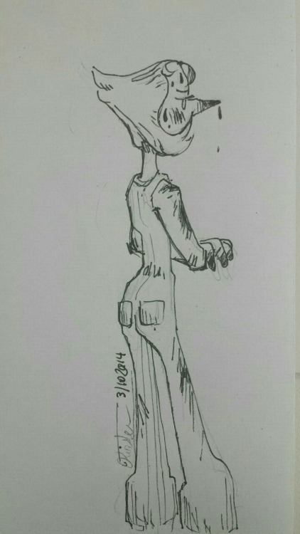 klgfanart:  Mechanic Pearl for day two of Inktober.  I need to improve badly …