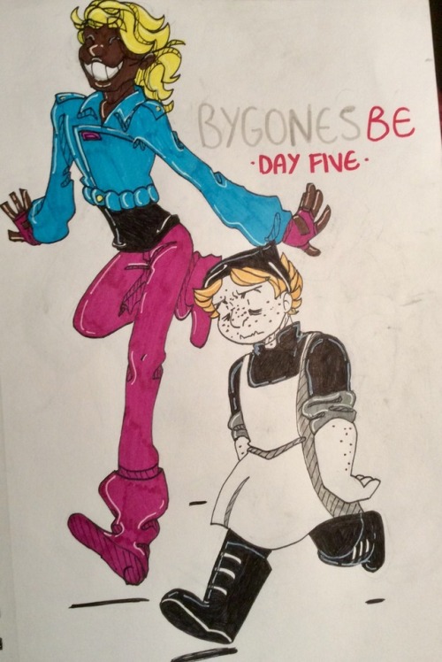 monitoredactiviti:inktober day five - bygonesbe@bygonesbe is a lovely webcomic still starting out bu