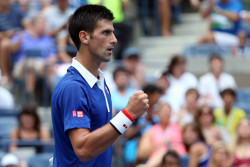 novaknole:  Novak beat Andreas Seppi 6-3 7-5 7-5 and reached the fourth round of the US Open on Friday. (via Zimbio) 