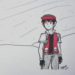 ryukapng: Inktober day 27: climb. Here’s a quick Red