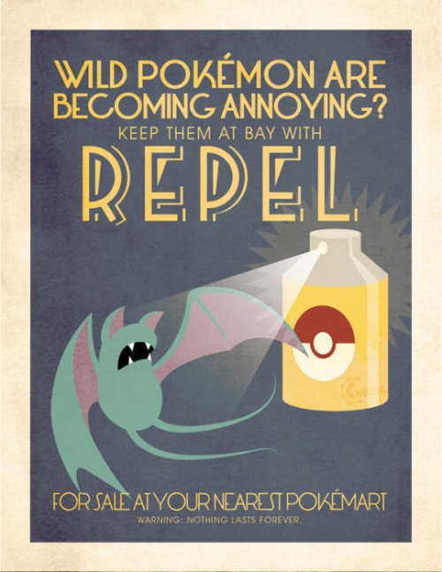 retrogamingblog: Vintage-style Pokemon Posters made by Chuz0r