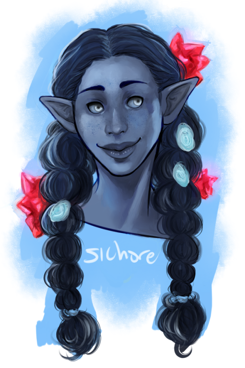 sildih:first piece from today’s stream, it’s @gelmorra wonderful beautiful elf!I’m super grateful to