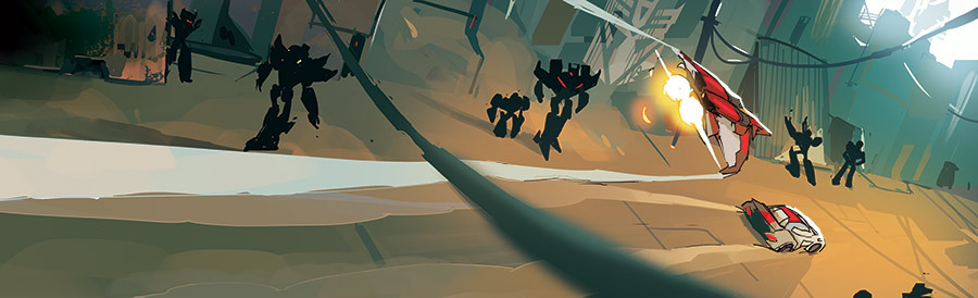 fayren:  The backdrops of Cybertron. All from Transformers RID #33.