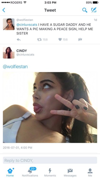 lperezidente:kidslutti-:She really for the people lolWtf lmao next level catfishin