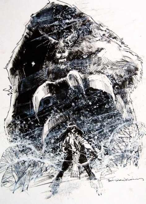duss005:  drdavidmrmack:  thomasboatwright:  ungoliantschilde:  Bill Sienkiewicz.  I <3 Sienkiewicz  The amazing @sinKEVitch  inspiration for your night right here.