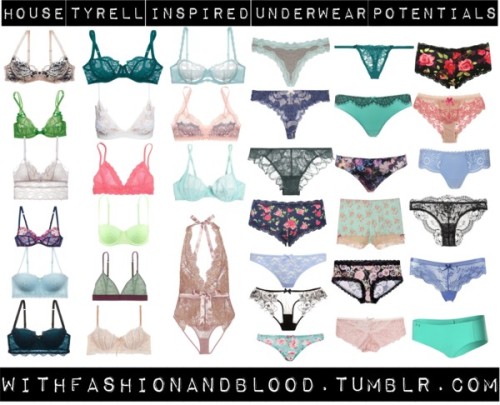 House Tyrell inspired underwear potentials by withfashionandblood featuring a lace braDeborah Marqui