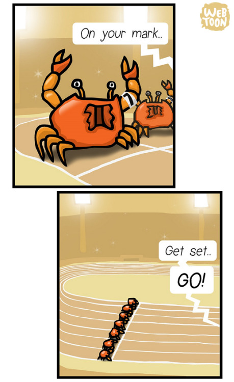 linewebtoon: Crab Race by 1111 Animals