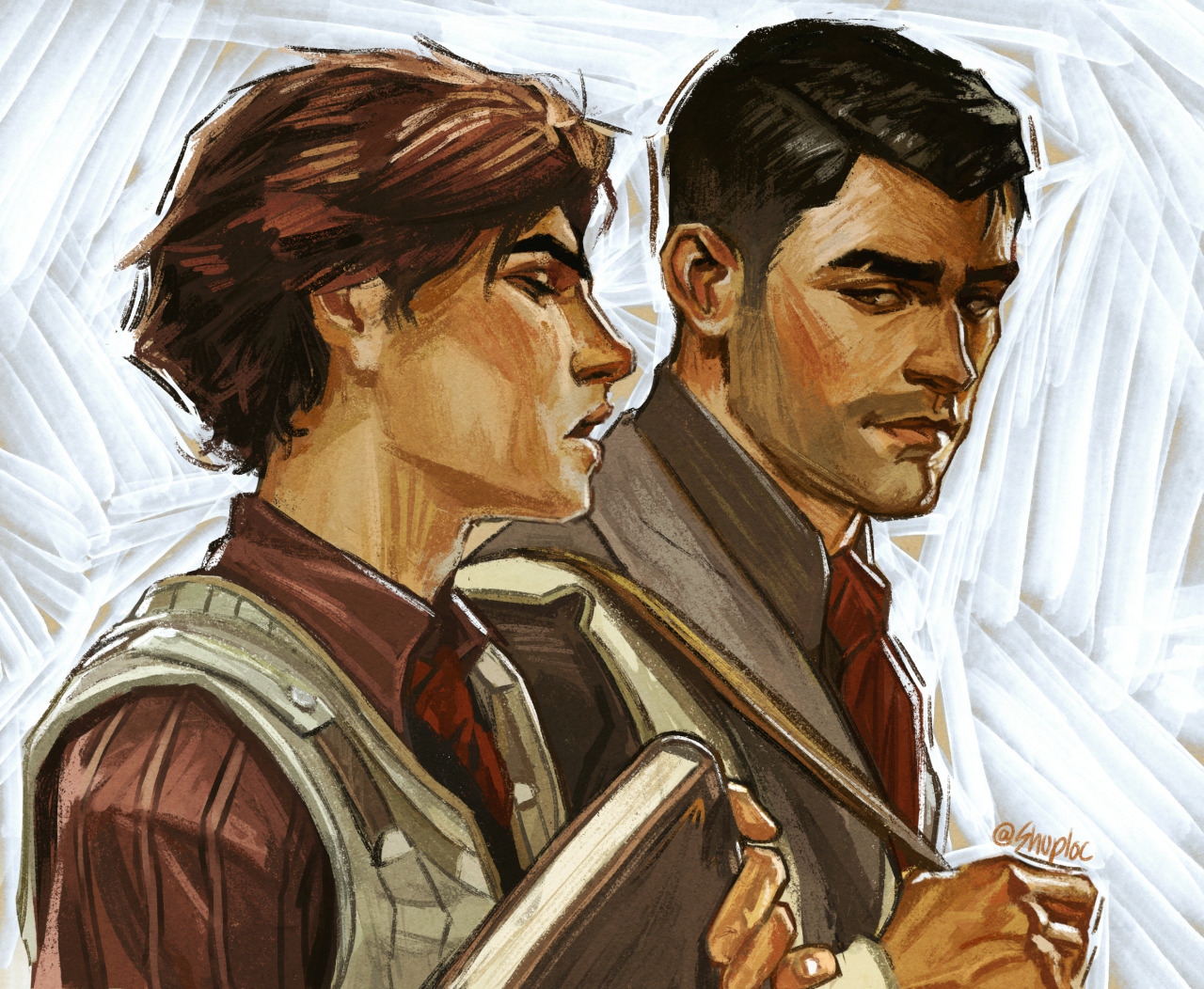 I haven’t even drawn any proper fan art of the show yet, but the Arcane and Leyendecker combination is just too good