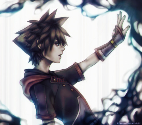 princesselemmiriel: “Almost touching the Darkness” A personal close up to Sora’s new outfit ^__^  SO