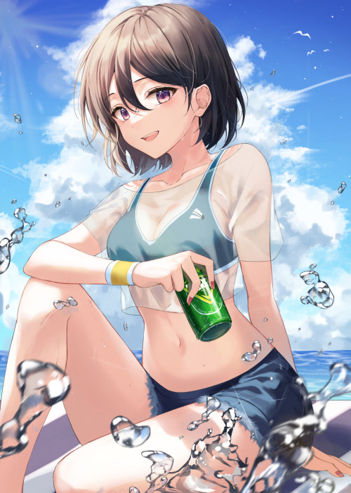 海で一缶のビール エキナhttps://www.pixiv.net/artworks/90178713