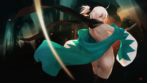 dalinscar:  Okita Souji by 21YV https://www.artstation.com/21yc