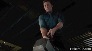 You know, it is entirely possible that in this scene, Steve feels the hammer shift…and stops straining. Maybe he knows that yes, he is worthy of Mjolnir, but doesn’t pick it up…
Why?
Because he doesn’t want or need the power the hammer can give him....