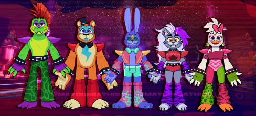 Here are my FNAF SB redesigns for my AU : r/fivenightsatfreddys