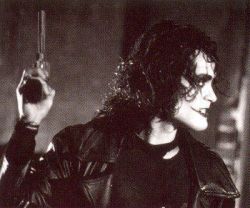 lenorian:   “I`ve done other films with violence in them, but I must say I`ve never done anything where I felt the violence was as justified as it is in this…This is justice.”-Brandon Lee about The Crow   