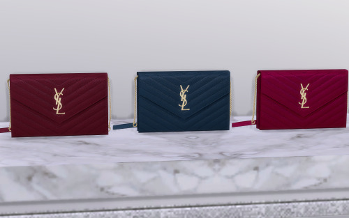 YSL Wallet-on-Chain- New & Original Mesh by me- 12 SwatchesDOWNLOAD (Patreon)——&mdas