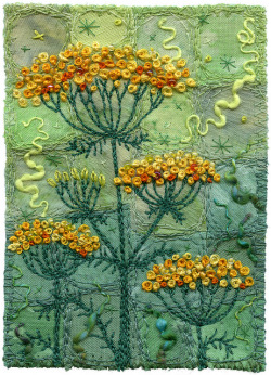 fibrearts: Yellow Yarrow by Kirsten Chursinoff