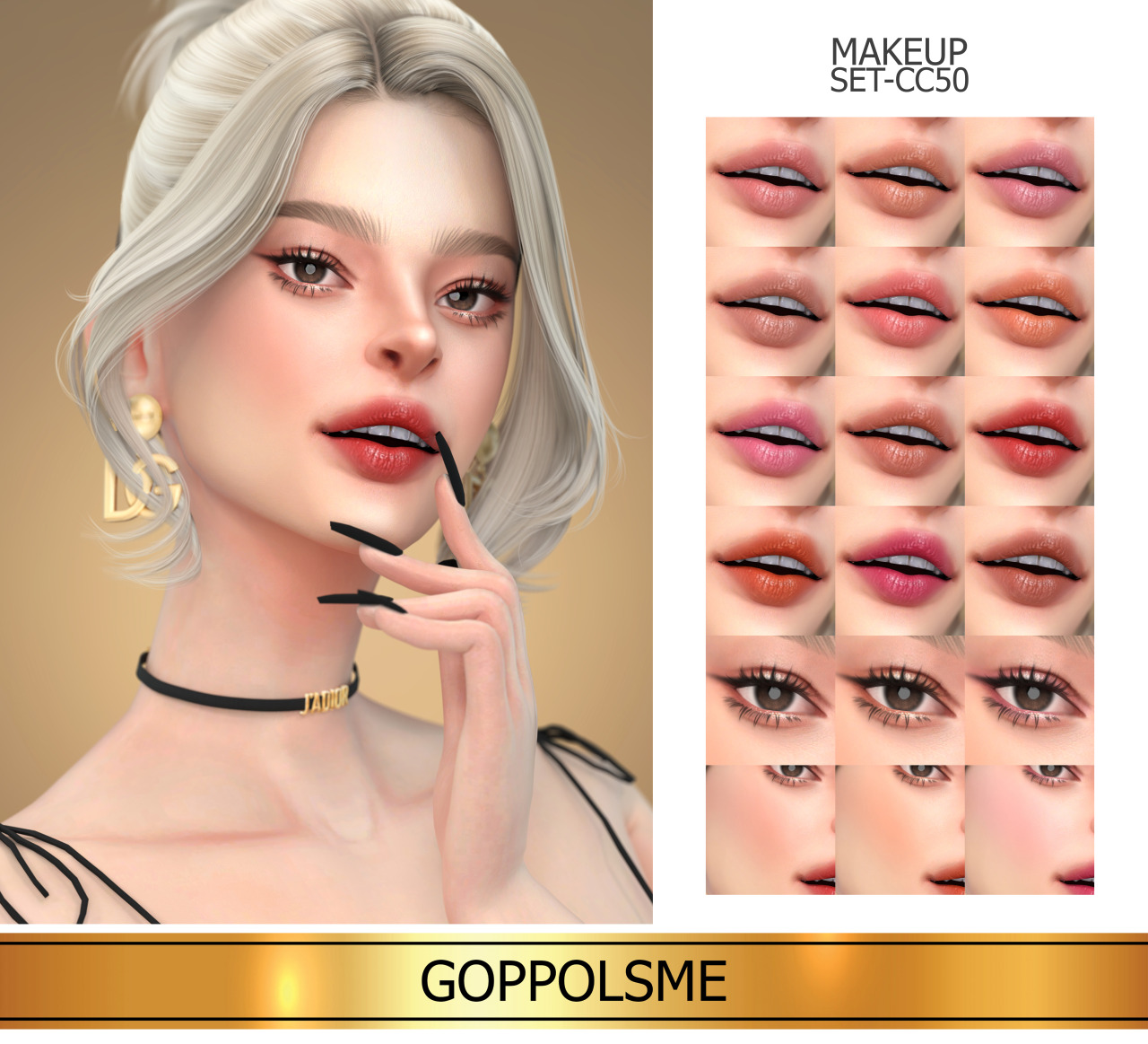 Goppols Me Gpme Gold Makeup Set Cc50 Download At Goppolsme